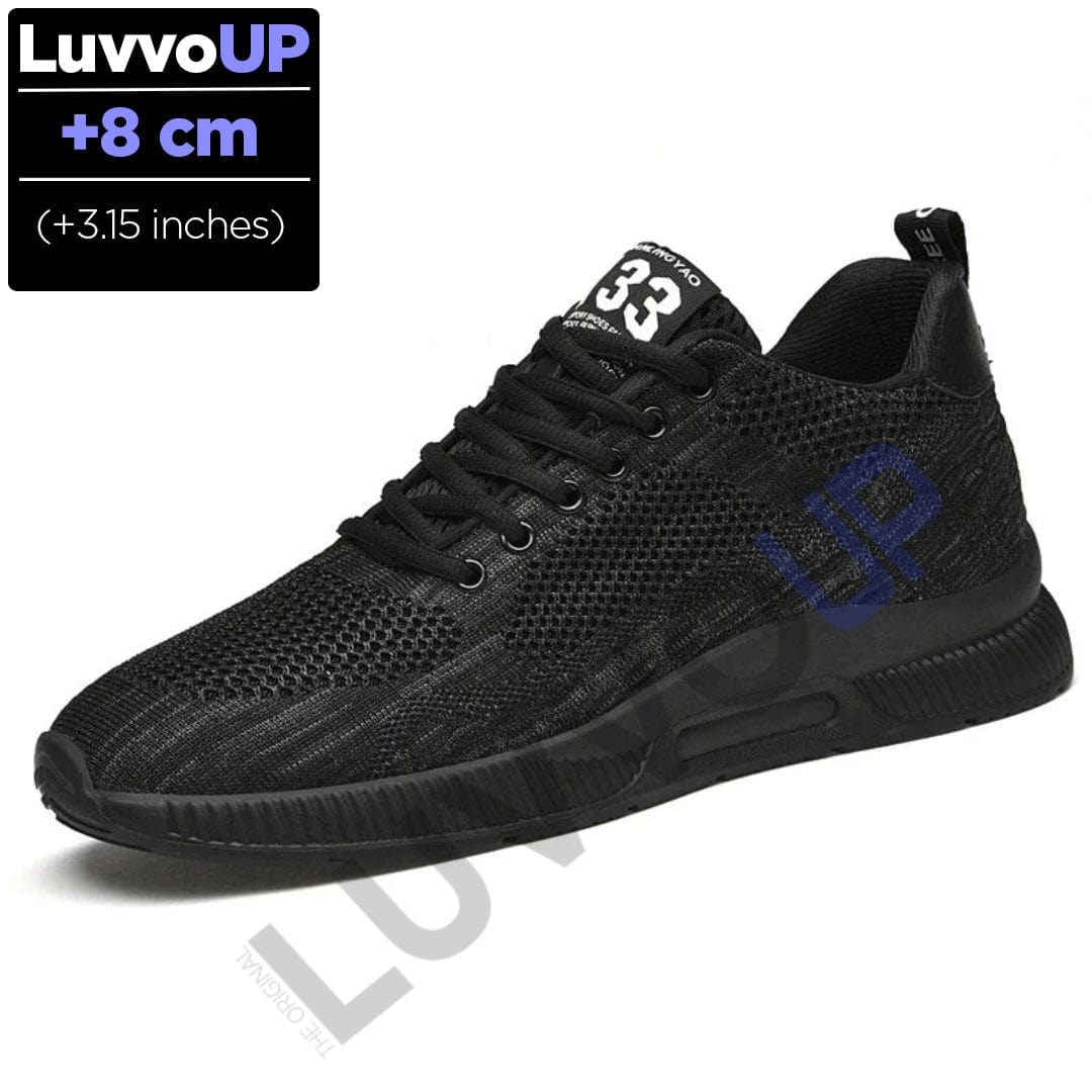 Get Luvvo Height-Increasing Shoes All Black / (3.15 inches - 8 cm) / 5.5 LuvvoUP SPORTS Height-Boosting Sport Shoes
