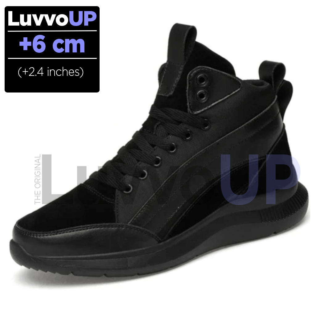 Get Luvvo Height-Increasing Shoes Black / (2.4 inches - 6 cm) / 5 LuvvoUP STEPGO Height-Boosting Boots