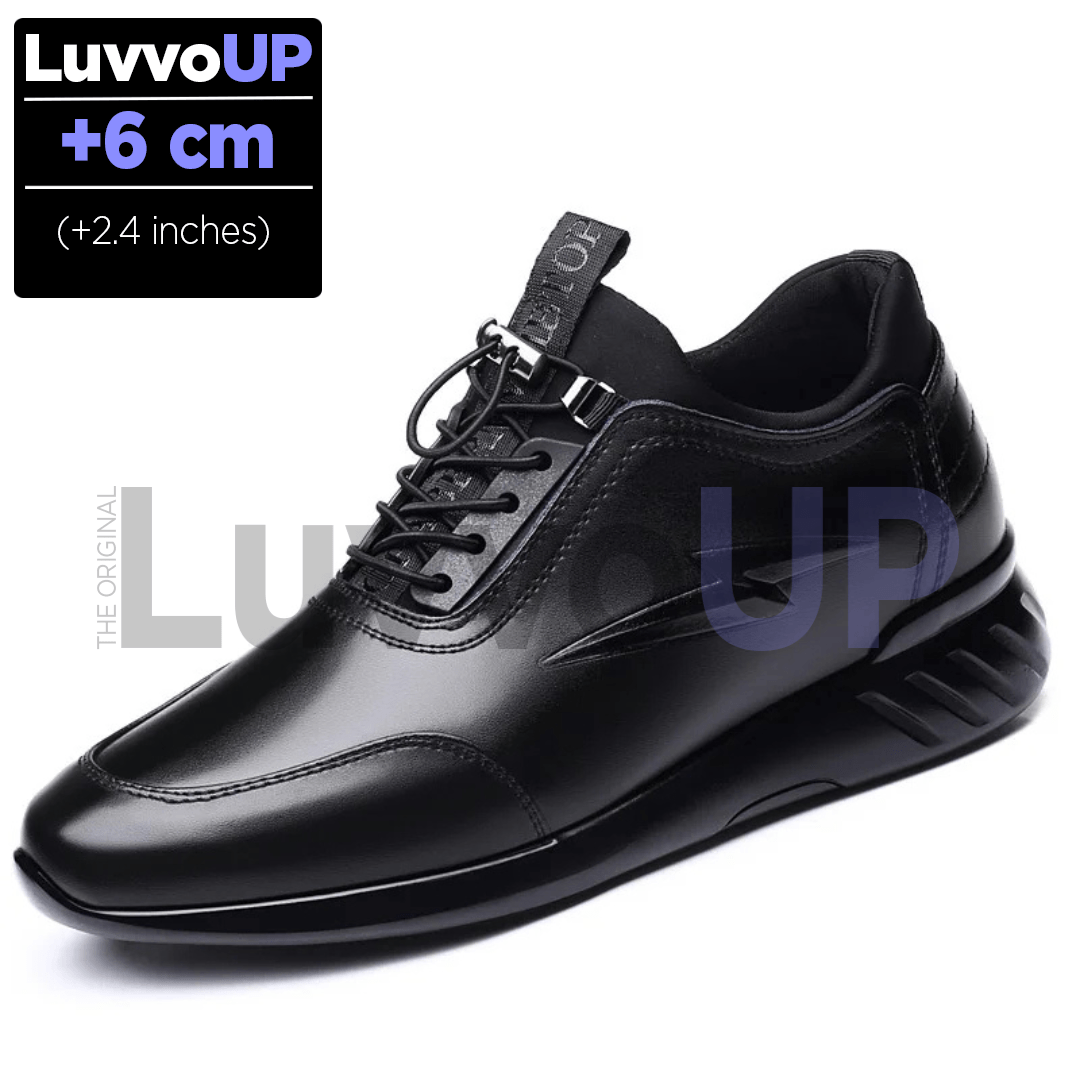 Get Luvvo Height-Increasing Shoes Black / (2.4 inches - 6 cm) / 6 LuvvoUP BOLDEN Height-Boosting Shoes
