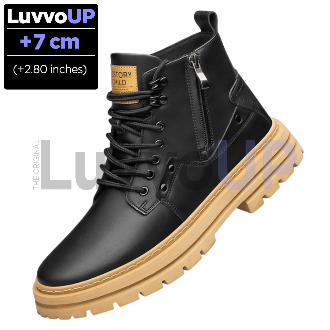 Get Luvvo Height-Increasing Shoes Black / (2.8 inches / 7 cm) / 5.5 LuvvoUP VANGUARD Height-Boosting Boots