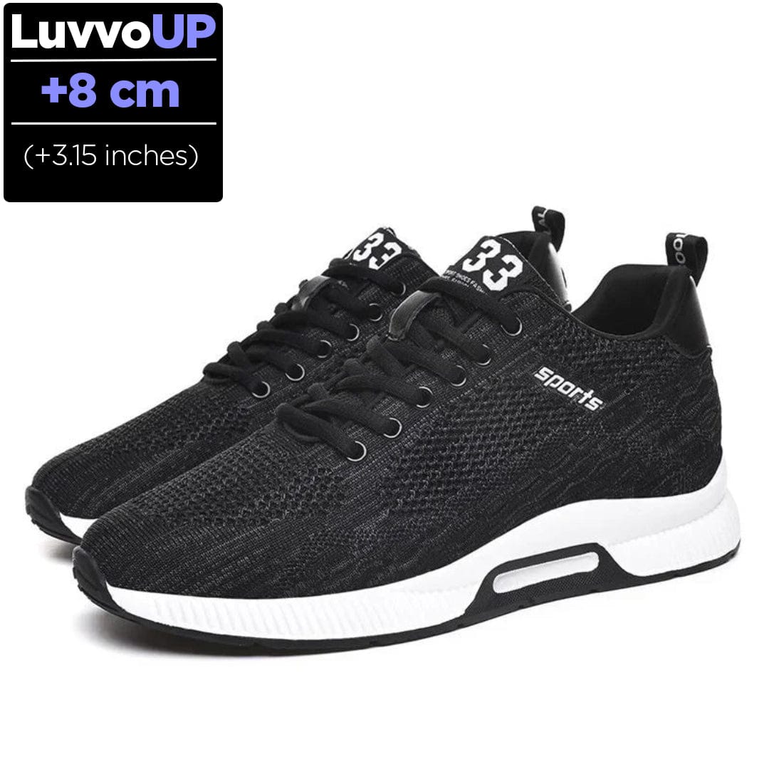 Get Luvvo Height-Increasing Shoes Black / (3.15 inches - 8 cm) / 5.5 LuvvoUP SPORTS Height-Boosting Sport Shoes
