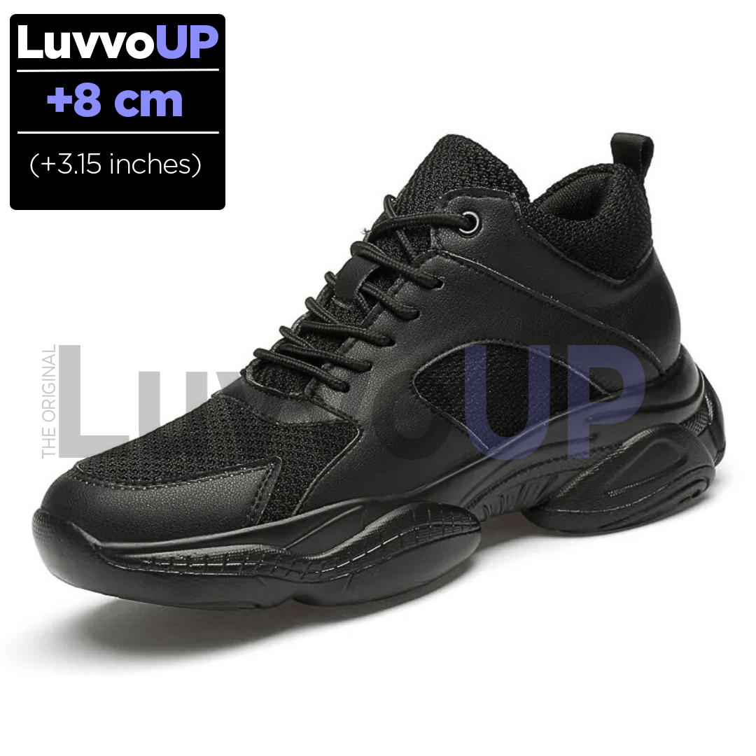 Get Luvvo Height-Increasing Shoes Black / (3.15 inches - 8 cm) / 5 LuvvoUP RISEEK Height-Boosting Sport Shoes