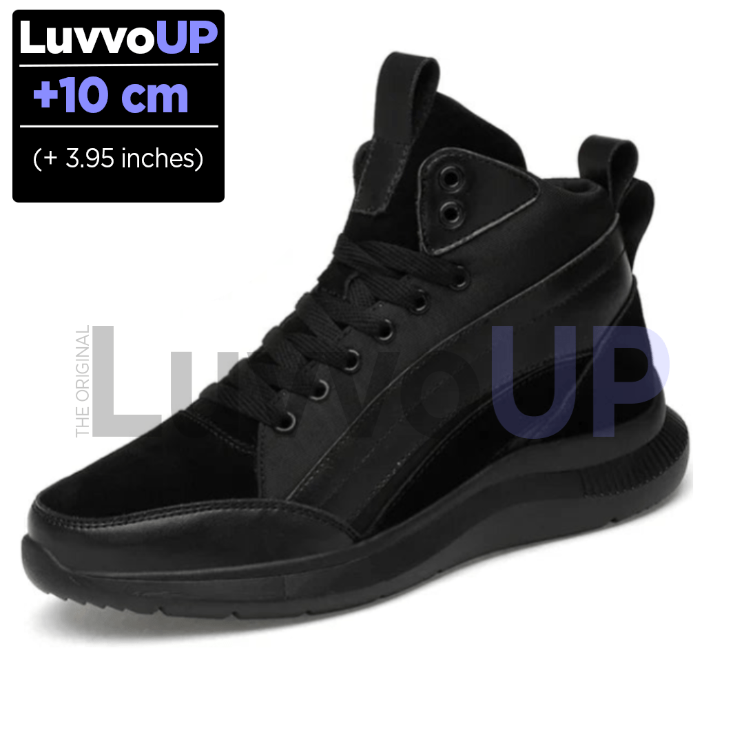 Get Luvvo Height-Increasing Shoes Black / (3.95 inches - 10 cm) / 5 LuvvoUP STEPGO Height-Boosting Boots
