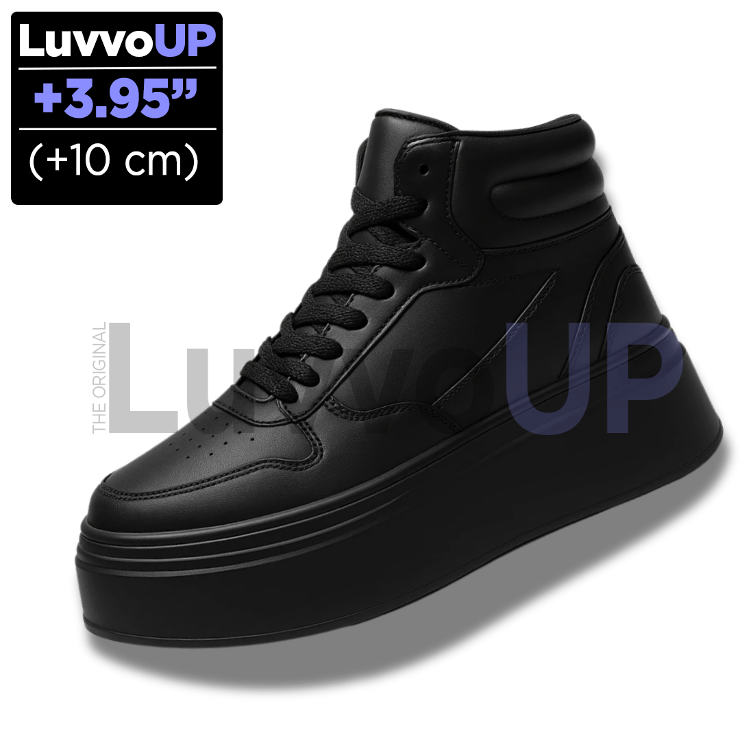 Get Luvvo Height-Increasing Shoes Black / (3.95 inches - 10 cm) / 6 LuvvoUP ELEVAN Height-Boosting Shoes