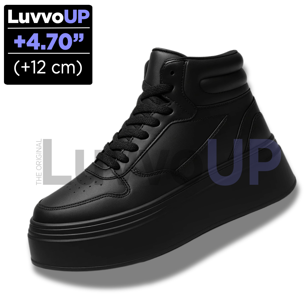 Get Luvvo Height-Increasing Shoes Black / (4.7 inches - 12 cm) / 6 LuvvoUP ELEVAN Height-Boosting Shoes