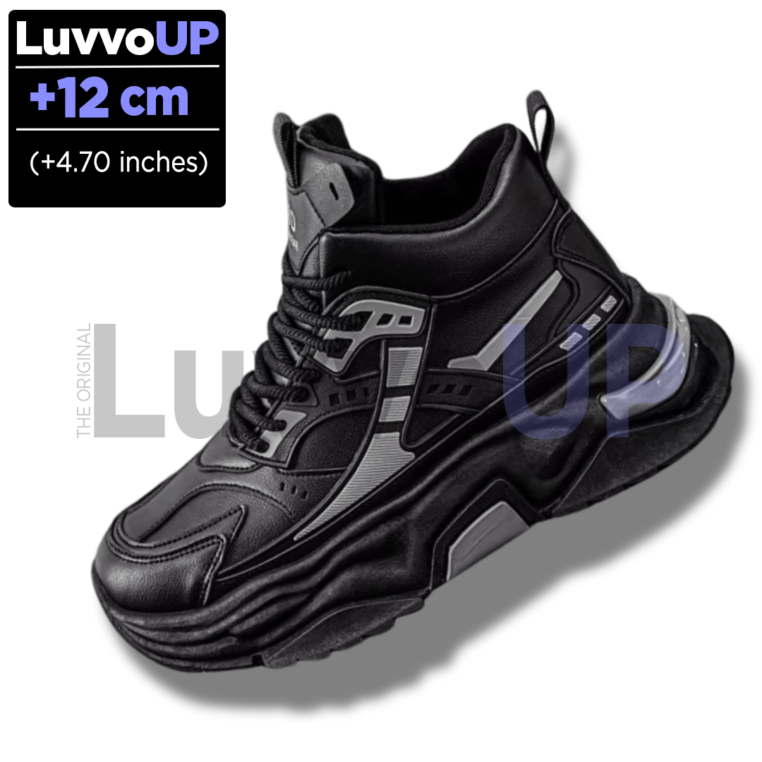 Get Luvvo Height-Increasing Shoes Black&Gray / (4.70 inches - 12 cm) / 6 LuvvoUP TALLIN Height-Boosting Sport Shoes