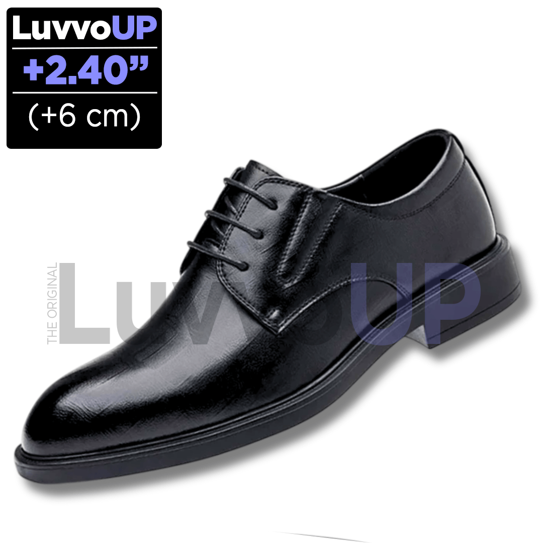 Get Luvvo Height-Increasing Shoes Black Leather / (2.4 inches - 6 cm) / 5.5 LuvvoUP OPTALL Formal Height-Boosting Shoes