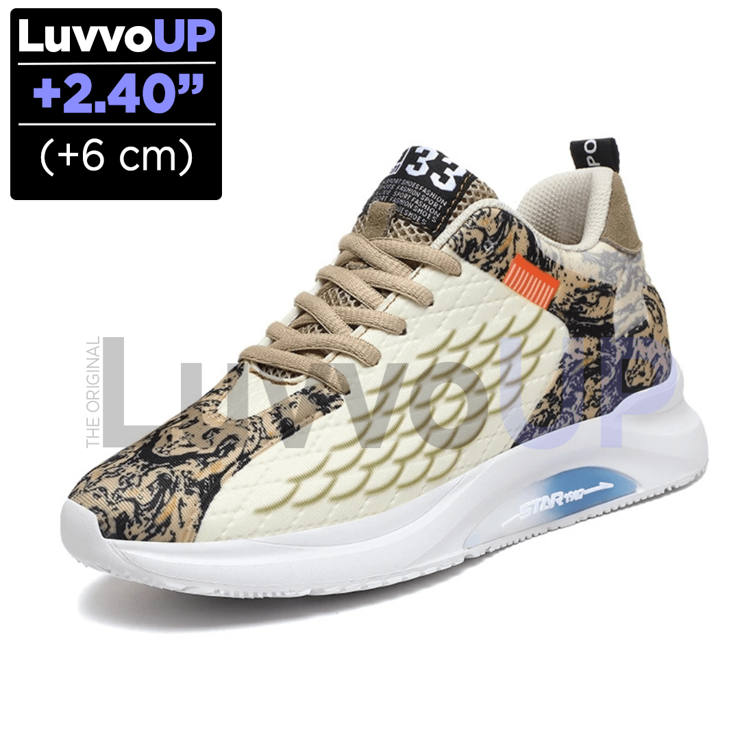 Get Luvvo Height-Increasing Shoes Brown / (2.4 inches - 6 cm) / 5.5 LuvvoUP EAGLE Height-Boosting Colorful Casual Shoes