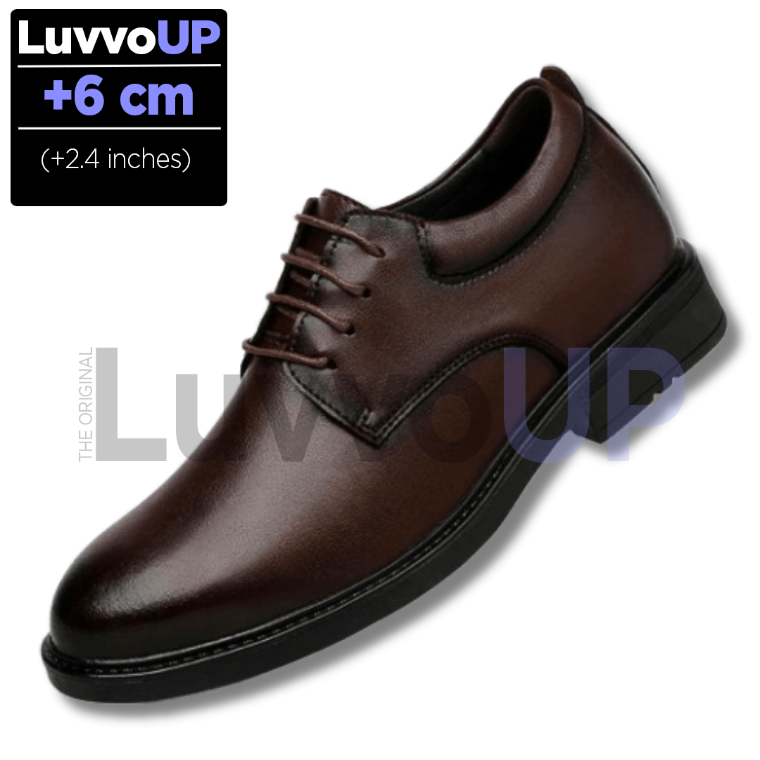 Get Luvvo Height-Increasing Shoes Brown / (2.4 inches - 6 cm) / 5 LuvvoUP FORMAL Height-Boosting Shoes