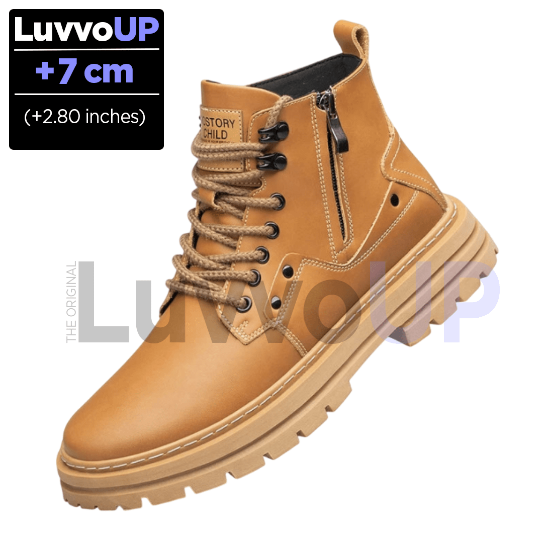 Get Luvvo Height-Increasing Shoes Brown / (2.8 inches / 7 cm) / 5.5 LuvvoUP VANGUARD Height-Boosting Boots
