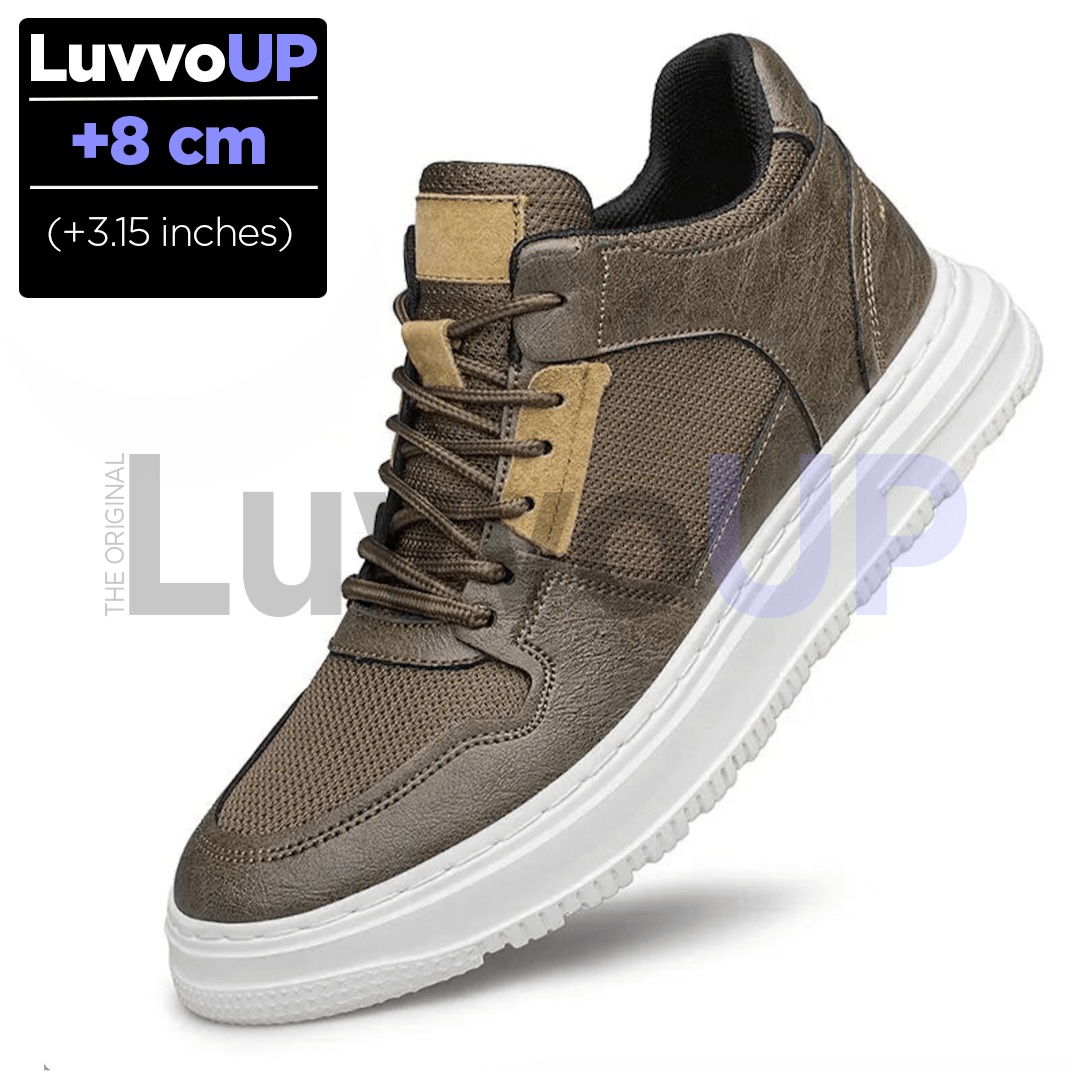 Get Luvvo Height-Increasing Shoes Brown / (3.15 inches - 8 cm) / 5.5 LuvvoUP HIVOR Casual Height-Boosting Shoes