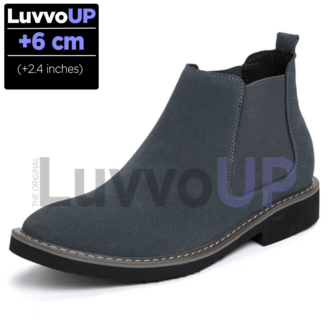Get Luvvo Height-Increasing Shoes Gray / (2.4 inches - 6 cm) / 5.5 LuvvoUP MIDNIGHT Height-Boosting Boots
