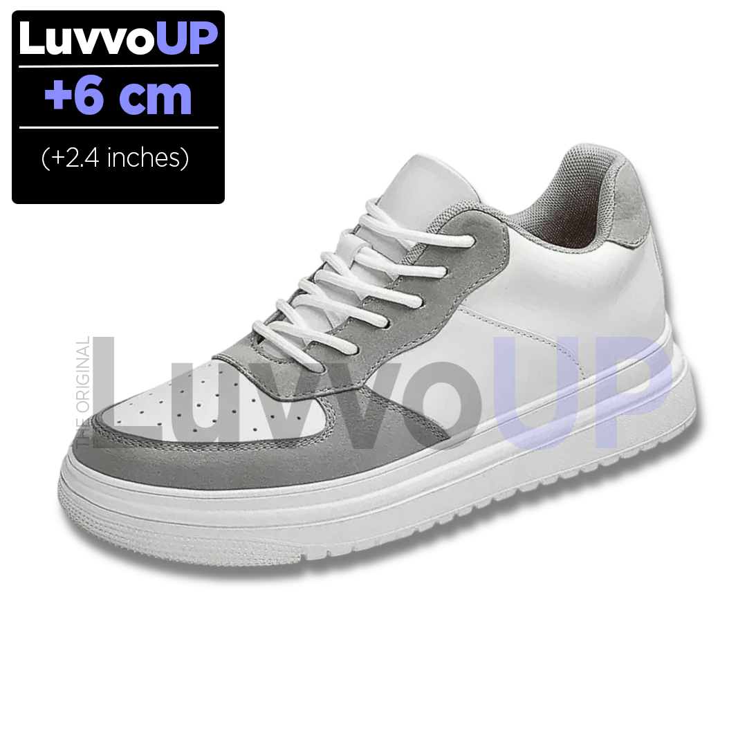 Get Luvvo Height-Increasing Shoes Gray / (2.4 inches - 6 cm) / 5.5 LuvvoUP UPRA Height-Boosting Sneaker
