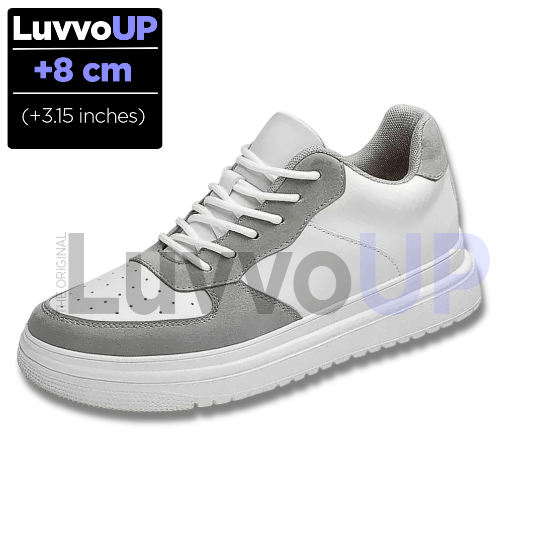 Get Luvvo Height-Increasing Shoes Gray / (3.15 inches - 8 cm) / 5.5 LuvvoUP UPRA Height-Boosting Sneaker