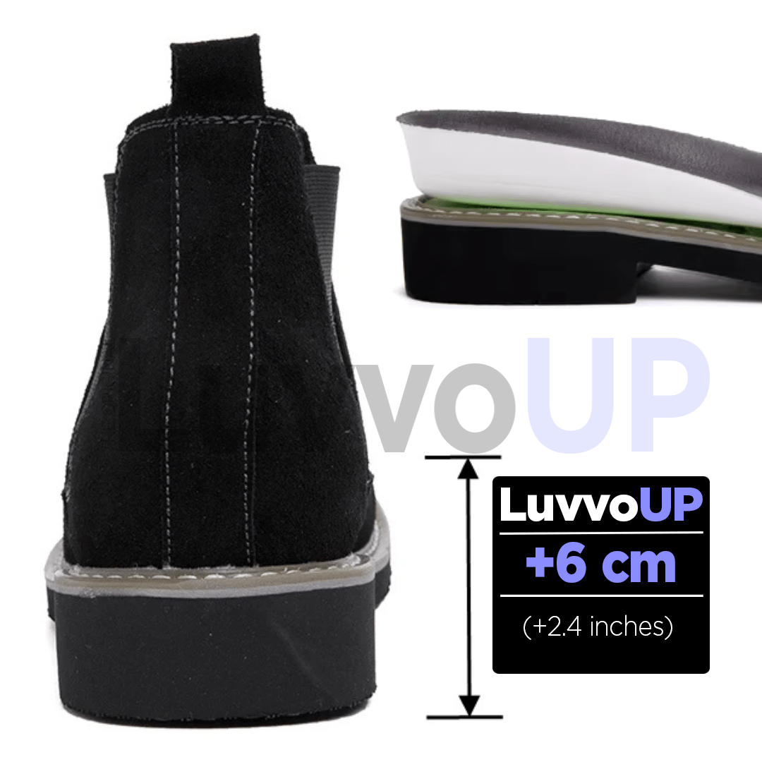 Get Luvvo Height-Increasing Shoes LuvvoUP MIDNIGHT Height-Boosting Boots