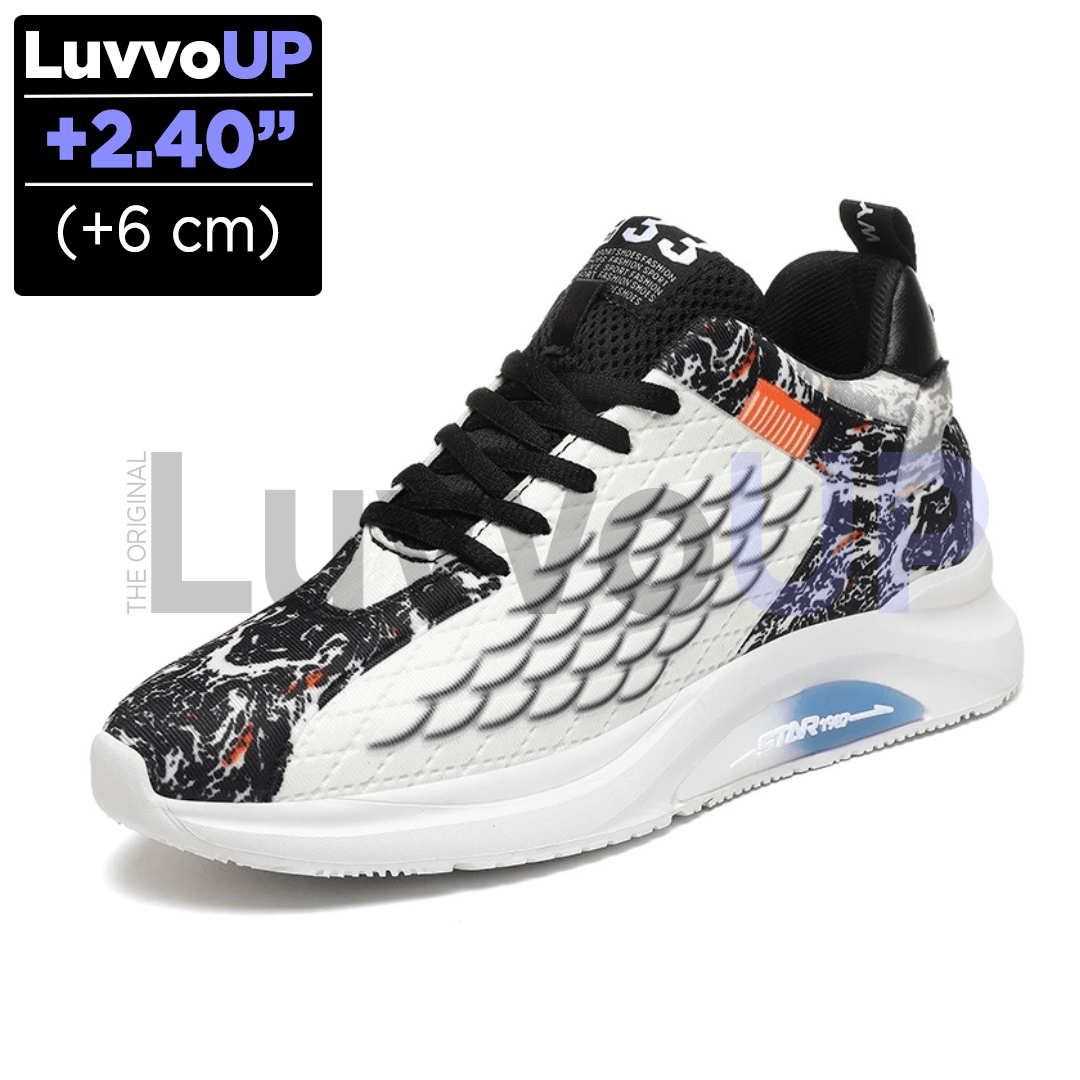 Get Luvvo Height-Increasing Shoes White / (2.4 inches - 6 cm) / 5.5 LuvvoUP EAGLE Height-Boosting Colorful Casual Shoes