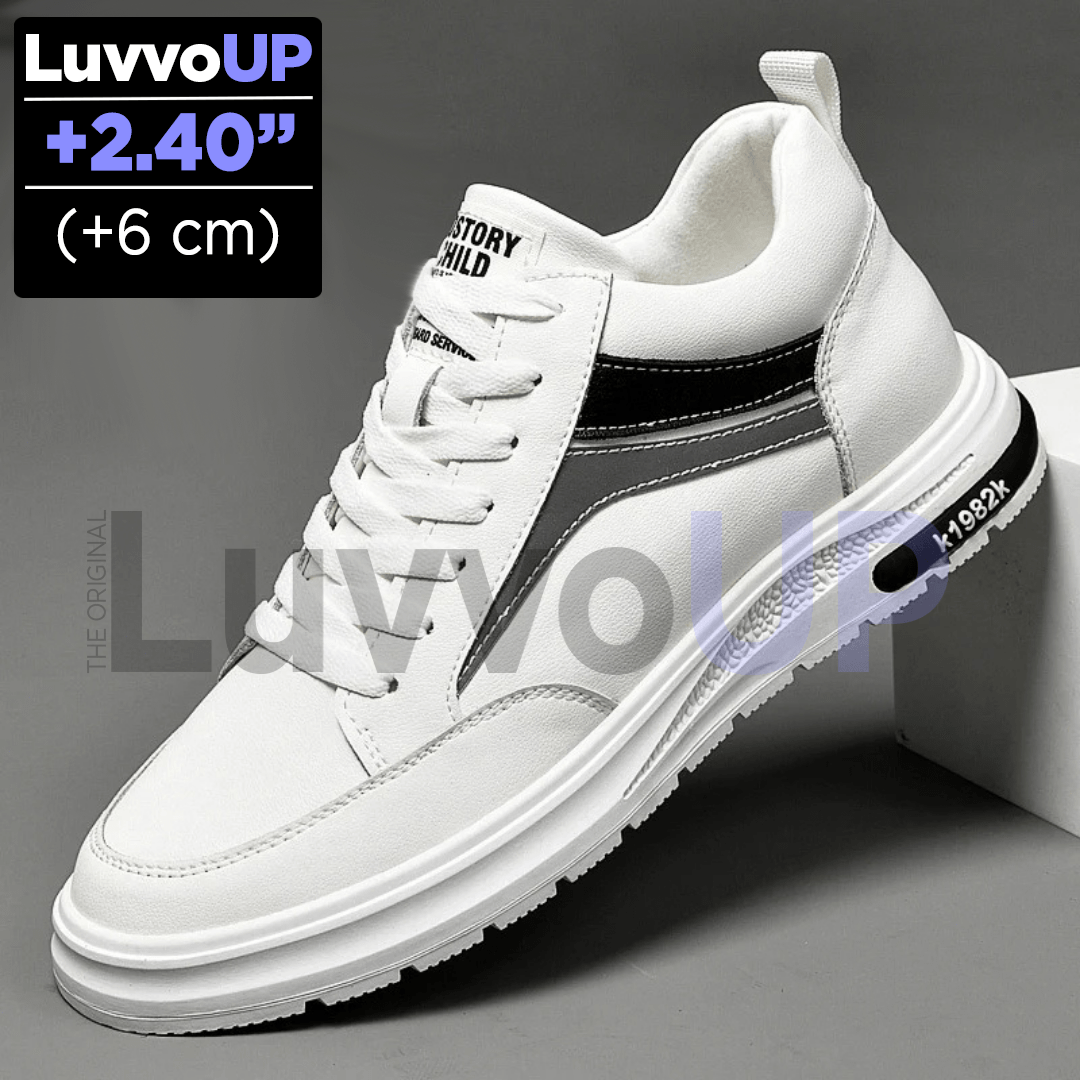 Get Luvvo Height-Increasing Shoes White / (2.4 inches - 6 cm) / 5.5 LuvvoUP PRIME Height-Boosting Sneaker