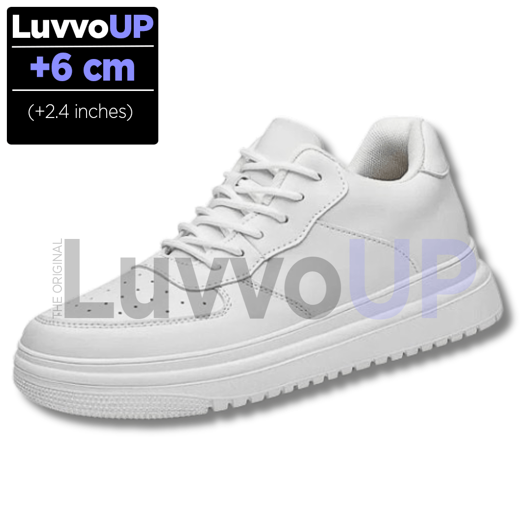 Get Luvvo Height-Increasing Shoes White / (2.4 inches - 6 cm) / 5.5 LuvvoUP UPRA Height-Boosting Sneaker