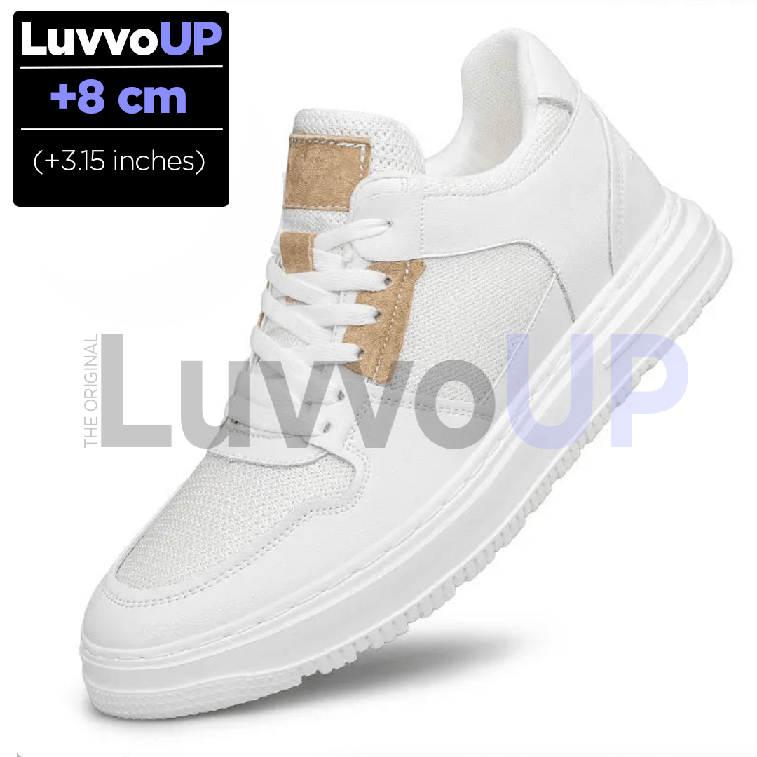 Get Luvvo Height-Increasing Shoes White / (3.15 inches - 8 cm) / 5.5 LuvvoUP HIVOR Casual Height-Boosting Shoes
