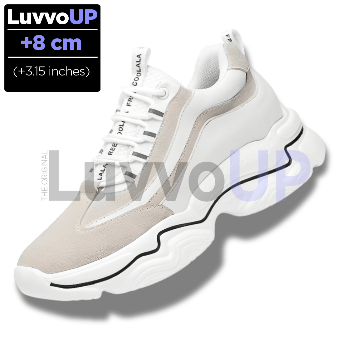 Get Luvvo Height-Increasing Shoes White / (3.15 inches - 8 cm) / 5.5 LuvvoUP LUXEND Height-Boosting Sport Shoes