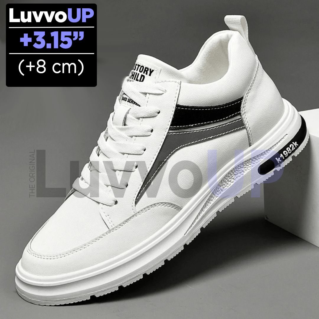 Get Luvvo Height-Increasing Shoes White / (3.15 inches - 8 cm) / 5.5 LuvvoUP PRIME Height-Boosting Sneaker