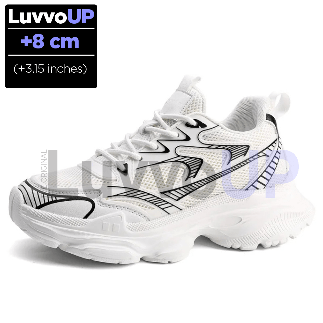 Get Luvvo Height-Increasing Shoes White / (3.15 inches - 8 cm) / 5.5 LuvvoUP SKYLEV Height-Boosting Sport Shoes