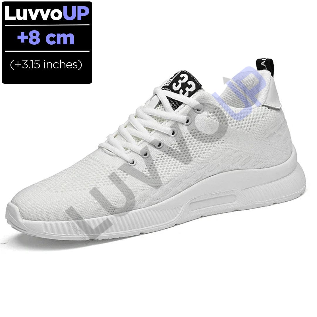 Get Luvvo Height-Increasing Shoes White / (3.15 inches - 8 cm) / 5.5 LuvvoUP SPORTS Height-Boosting Sport Shoes