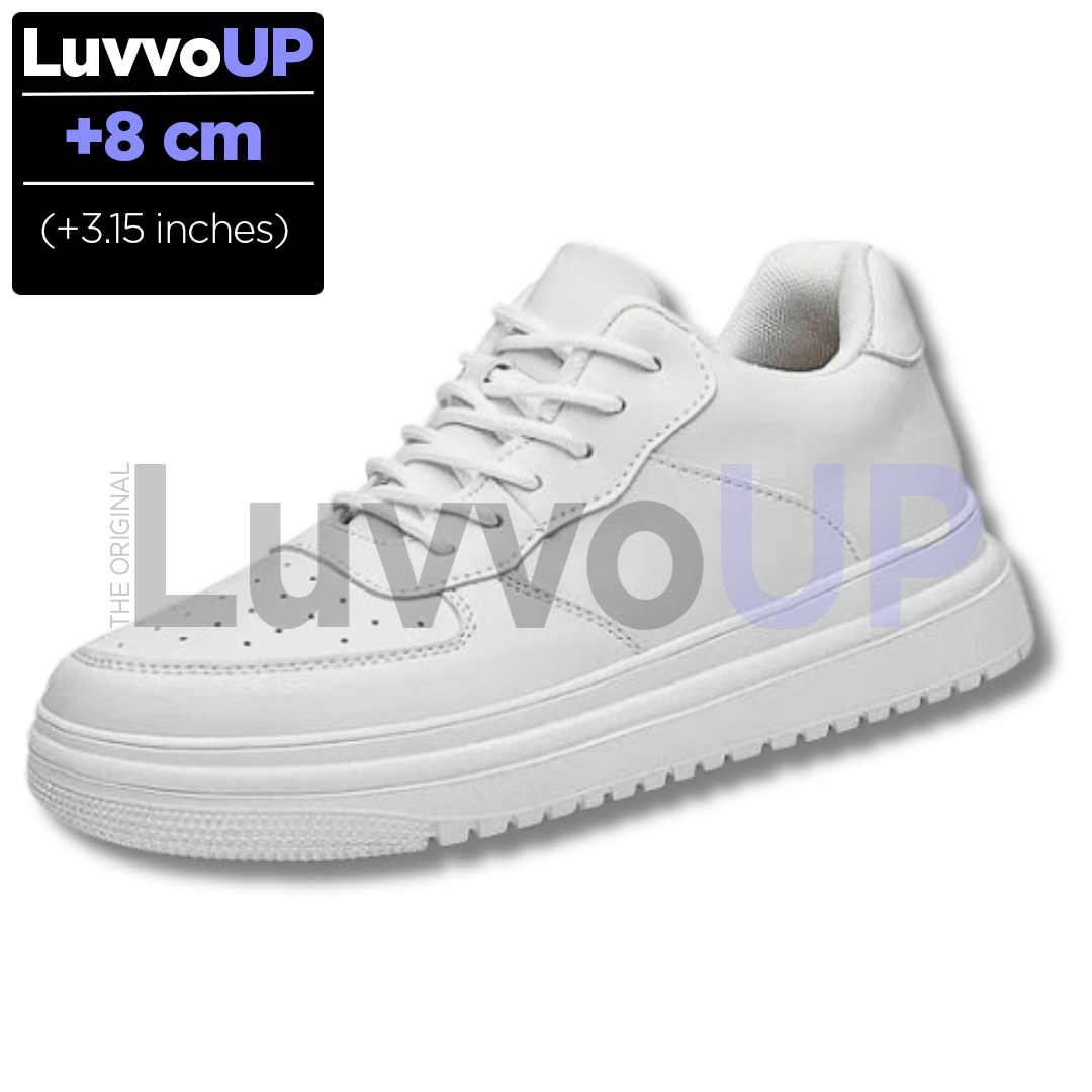 Get Luvvo Height-Increasing Shoes White / (3.15 inches - 8 cm) / 5.5 LuvvoUP UPRA Height-Boosting Sneaker