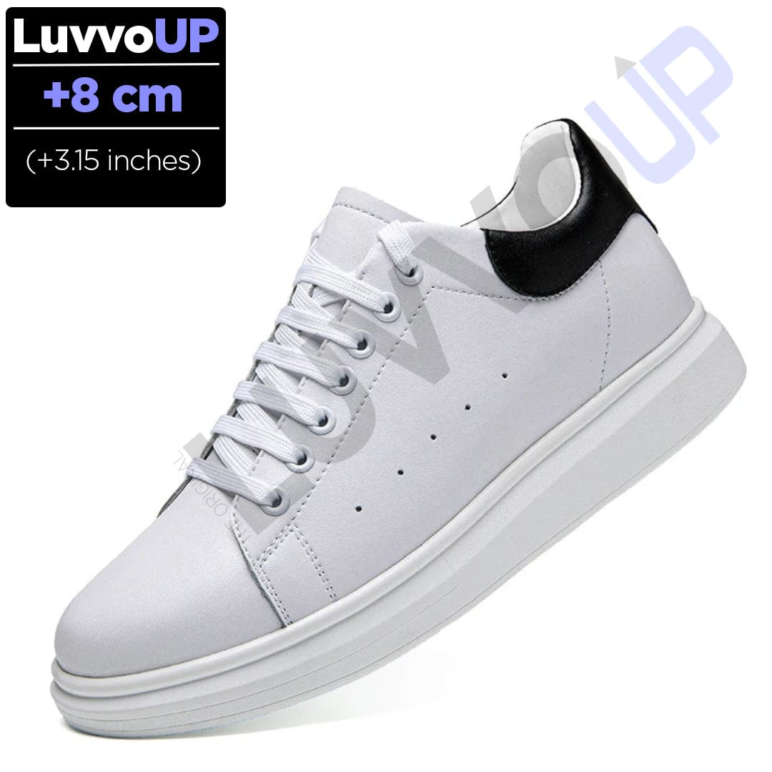 Get Luvvo Height-Increasing Shoes White / (3.15 inches - 8 cm) / 5 LuvvoUP ELEGO Height-Boosting Sneaker