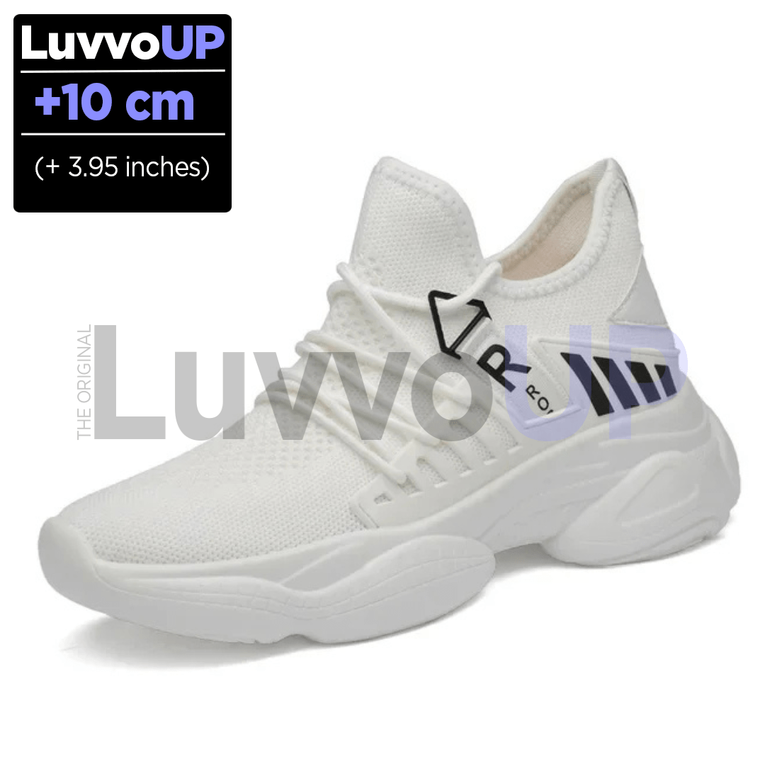 Get Luvvo Height-Increasing Shoes White / (3.95 inches - 10 cm) / 5.5 LuvvoUP METRIK Height-Boosting Sport Shoes