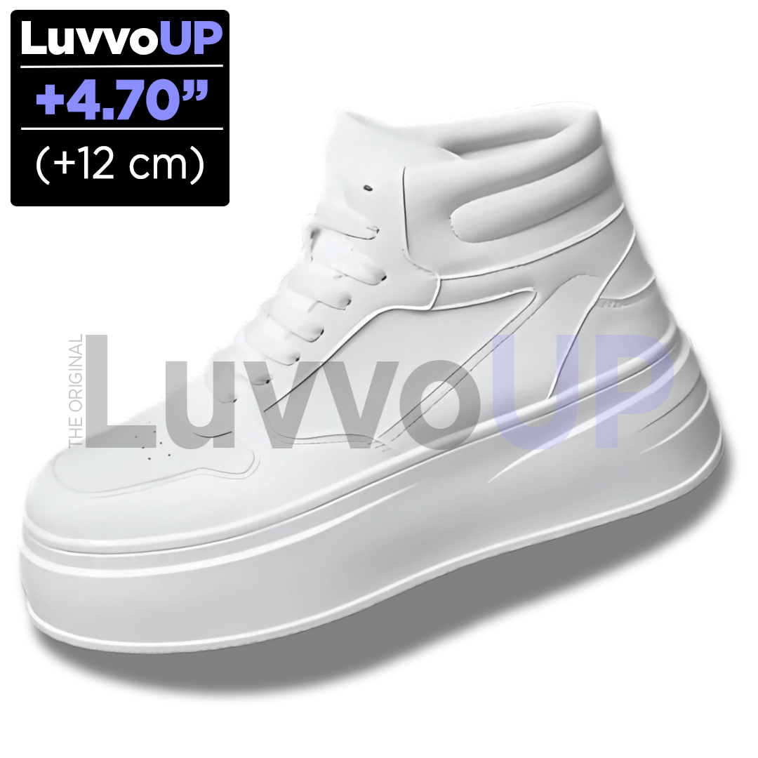 Get Luvvo Height-Increasing Shoes White / (4.7 inches - 12 cm) / 6 LuvvoUP ELEVAN Height-Boosting Shoes