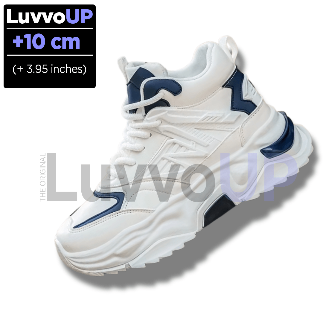 Get Luvvo Height-Increasing Shoes White&Blue / (3.95 inches - 10 cm) / 6 LuvvoUP TALLIN Height-Boosting Sport Shoes