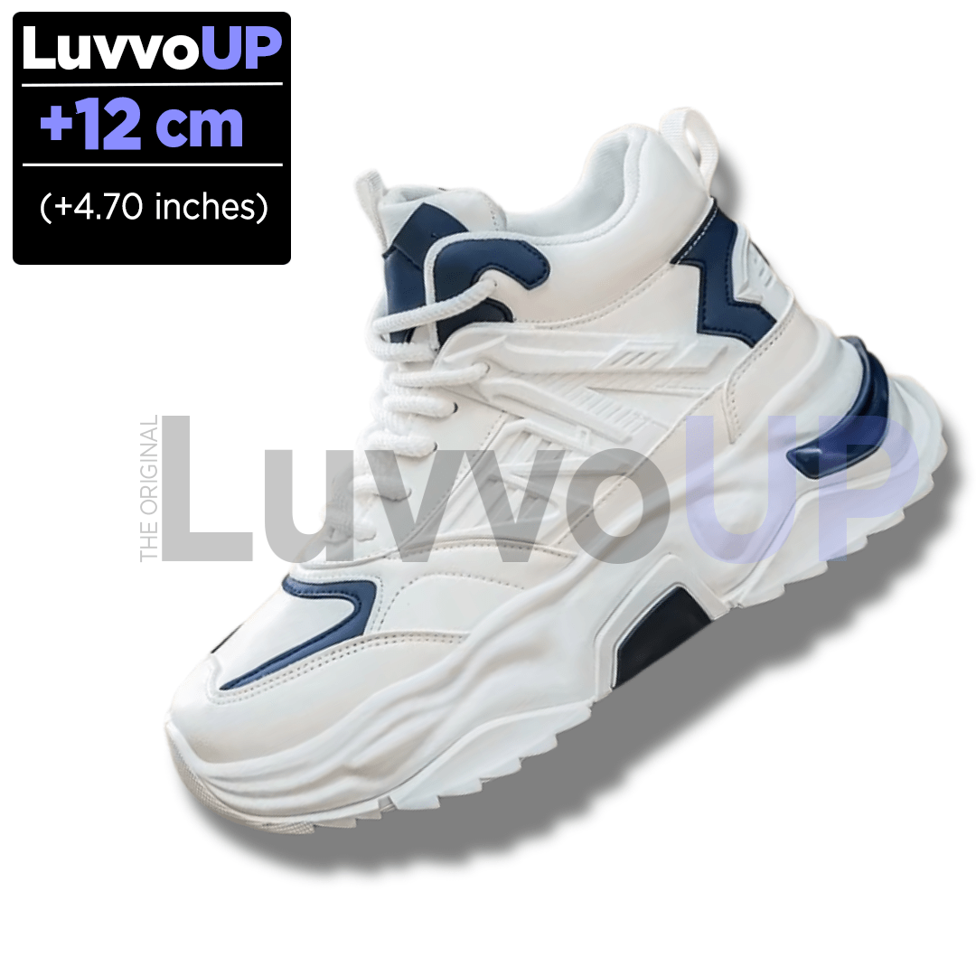 Get Luvvo Height-Increasing Shoes White&Blue / (4.70 inches - 12 cm) / 6 LuvvoUP TALLIN Height-Boosting Sport Shoes