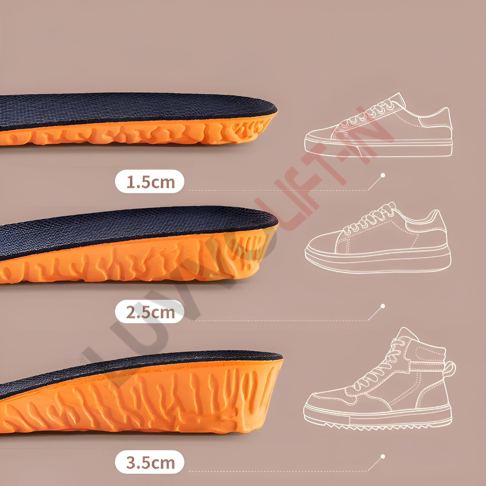 Get Luvvo LuvvoLIFT-IN Memory Foam Özellikli Spor Tabanlıkları