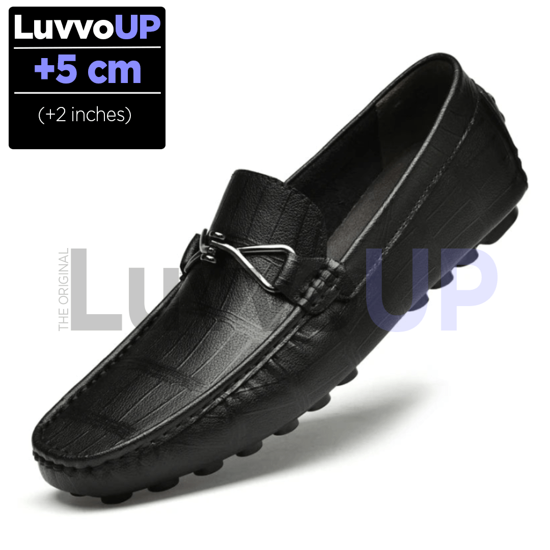 Get Luvvo Height-Increasing Shoes Black / (2 inches - 5 cm) / 5 LuvvoUP HERITAGE Casual Height-Boosting Leather Shoes