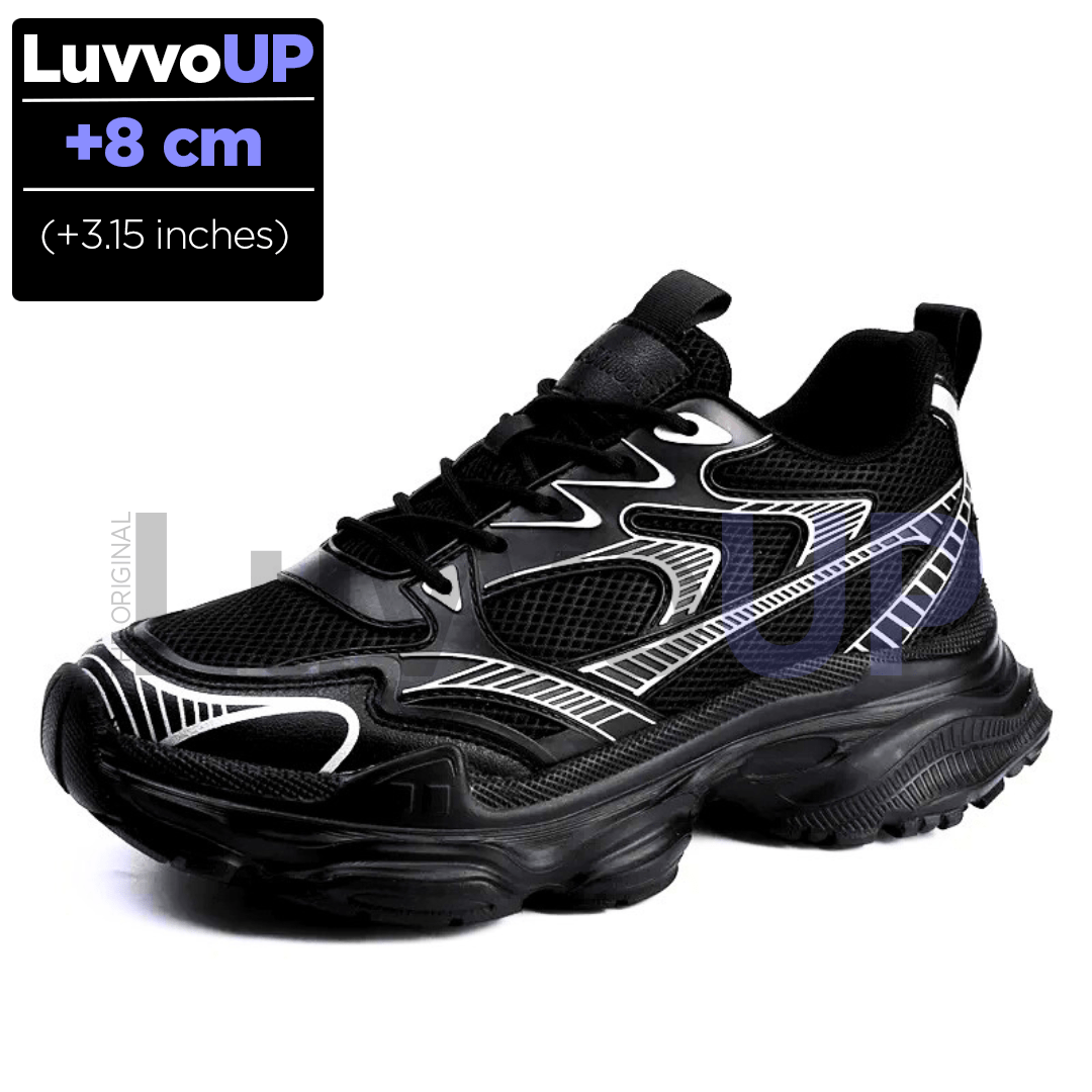 Get Luvvo Height-Increasing Shoes Black / (3.15 inches - 8 cm) / 5.5 LuvvoUP SKYLEV Height-Boosting Sport Shoes