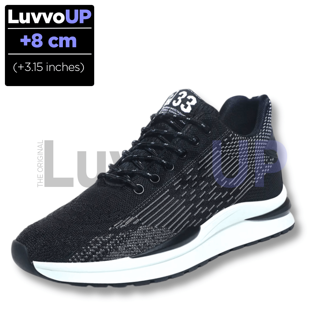 Get Luvvo Height-Increasing Shoes Black / (3.15 inches - 8 cm) / 5 LuvvoUP MAGNIVO Height-Boosting Sport Shoes