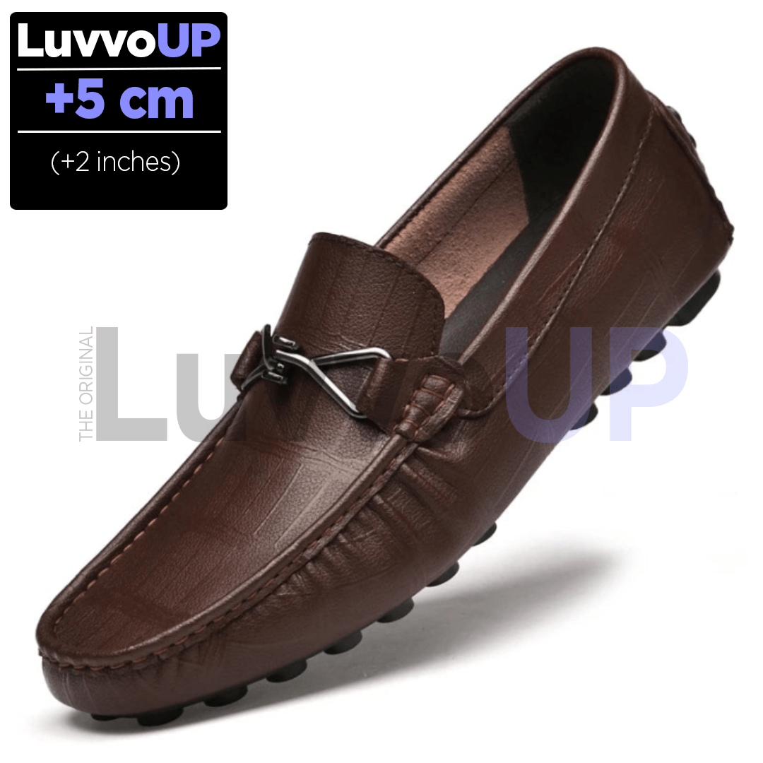 Get Luvvo Height-Increasing Shoes Brown / (2 inches - 5 cm) / 5 LuvvoUP HERITAGE Casual Height-Boosting Leather Shoes