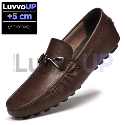 Get Luvvo Height-Increasing Shoes Brown / (2 inches - 5 cm) / 5 LuvvoUP HERITAGE Casual Height-Boosting Leather Shoes