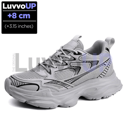 Get Luvvo Height-Increasing Shoes Gray / (3.15 inches - 8 cm) / 5.5 LuvvoUP SKYLEV Height-Boosting Sport Shoes