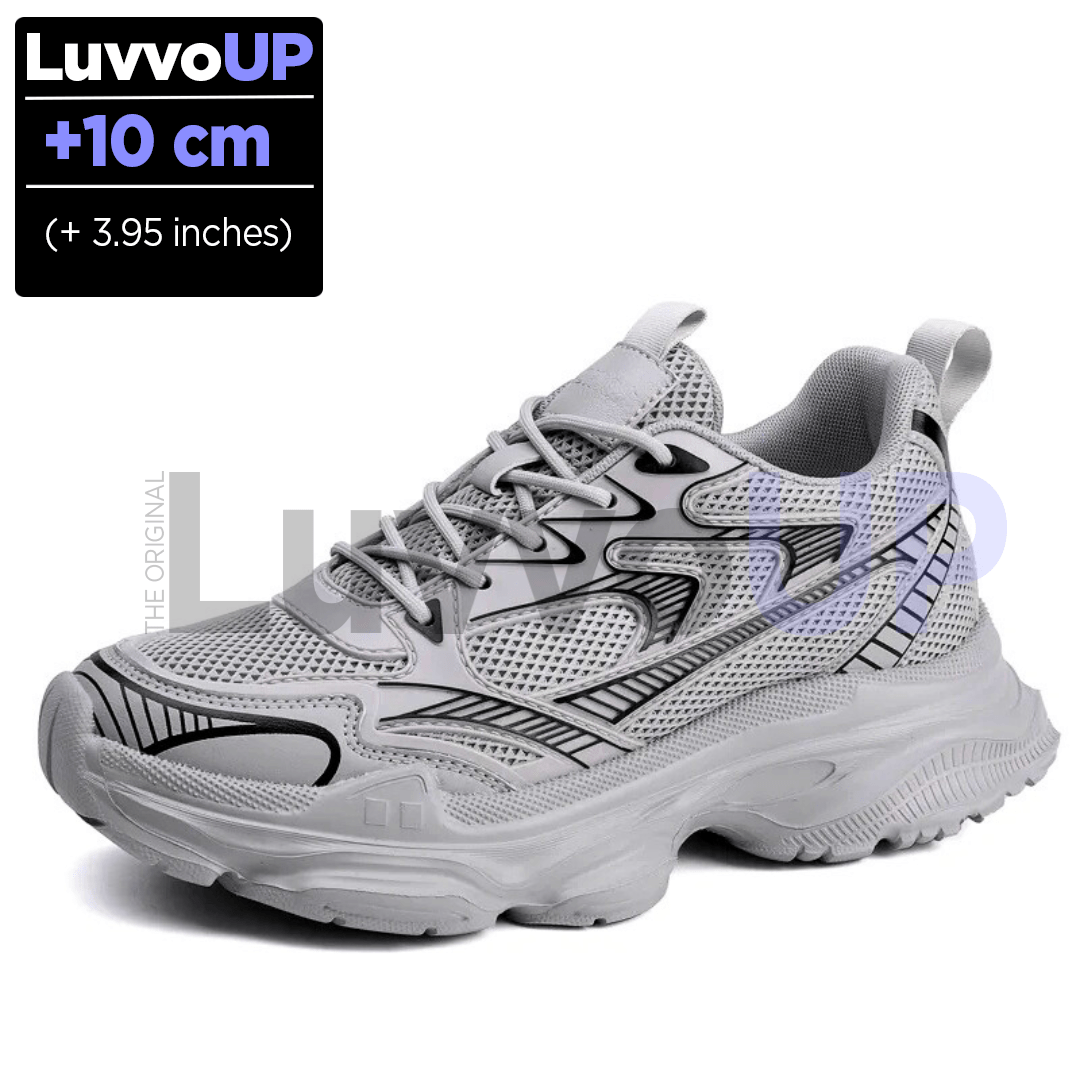 Get Luvvo Height-Increasing Shoes Gray / (3.95 inches - 10 cm) / 5.5 LuvvoUP SKYLEV Height-Boosting Sport Shoes