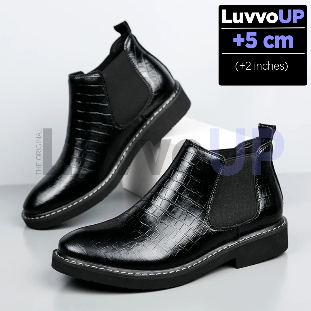 Get Luvvo Height-Increasing Shoes LuvvoUP RAPTOR Height-Boosting Leather Boot