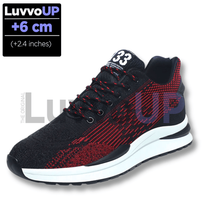 Get Luvvo Height-Increasing Shoes Red / (2.4 inches - 6 cm) / 5 LuvvoUP MAGNIVO Height-Boosting Sport Shoes