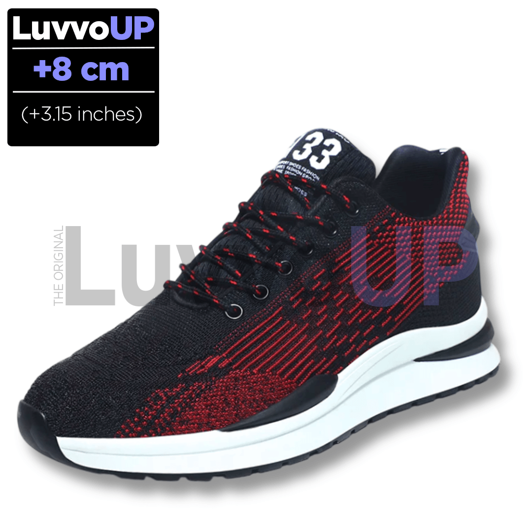 Get Luvvo Height-Increasing Shoes Red / (3.15 inches - 8 cm) / 5 LuvvoUP MAGNIVO Height-Boosting Sport Shoes