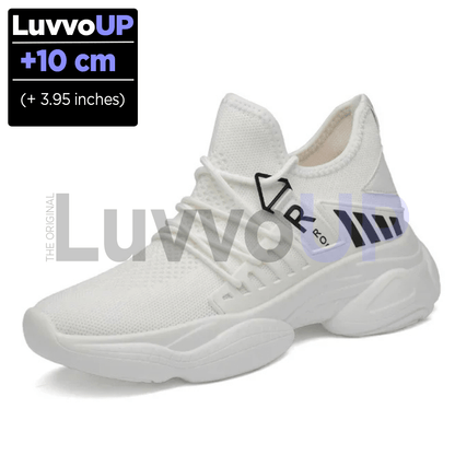 Get Luvvo Height-Increasing Shoes White / (3.95 inches - 10 cm) / 5.5 LuvvoUP METRIK Height-Boosting Sport Shoes