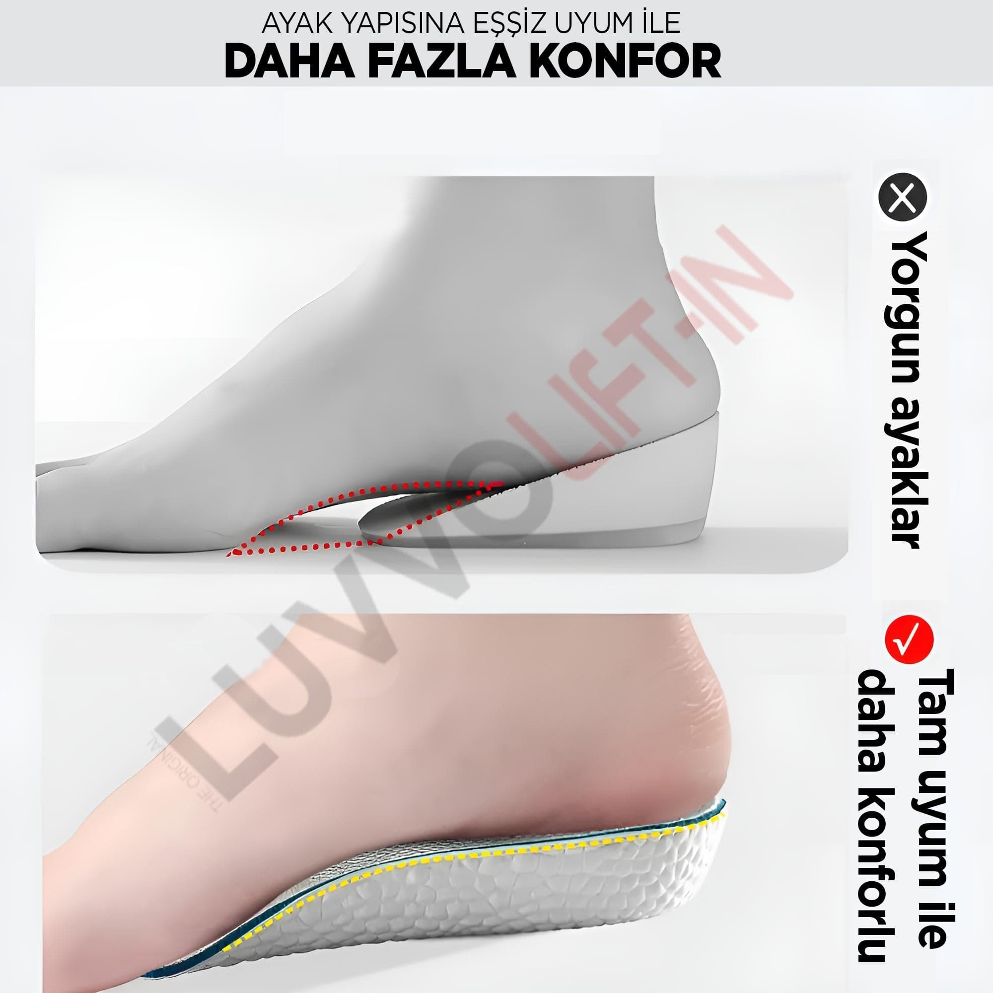 Get Luvvo LuvvoLIFT-IN Memory Foam Tabanlıklar